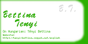 bettina tenyi business card
