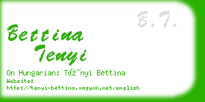 bettina tenyi business card